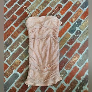 Lulu's Shimmering Blush Sequin Dress